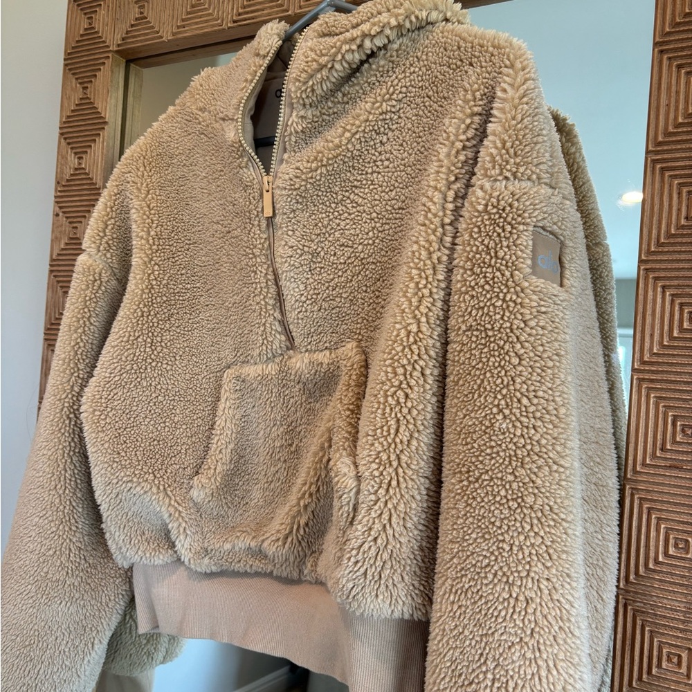 Alo Tan Sherpa Hoodie